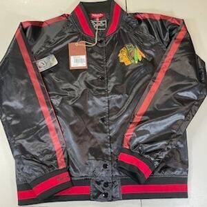 Chicago Blackhawks Mitchell & Ness Women's Satin Jacket
